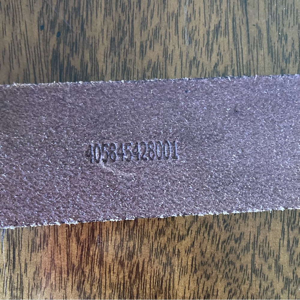 POLO RALPH LAUREN Equestrian Brown Leather Brass Buckle Belt - Picture 6 of 12